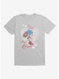 Sonic The Hedgehog It's All About Love T-Shirt , HEATHER GREY, hi-res