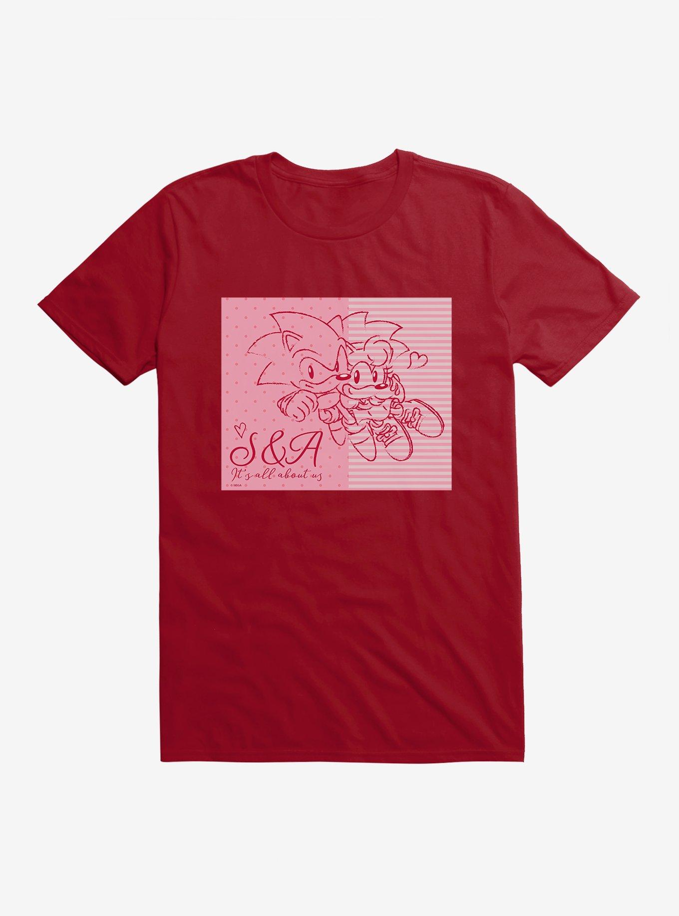 Sonic The Hedgehog Sonic And Amy It?s All About Us T-Shirt 