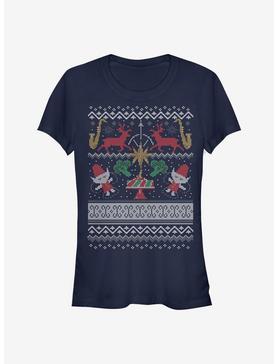 The Christmas Chronicles Chronicle Holiday Girls T-Shirt, NAVY, hi-res