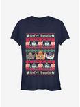 The Christmas Chronicles Elf Ugly Holiday Girls T-Shirt, NAVY, hi-res