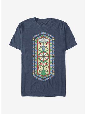 The Christmas Chronicles Christmas Stained Glass T-Shirt, NAVY HTR, hi-res