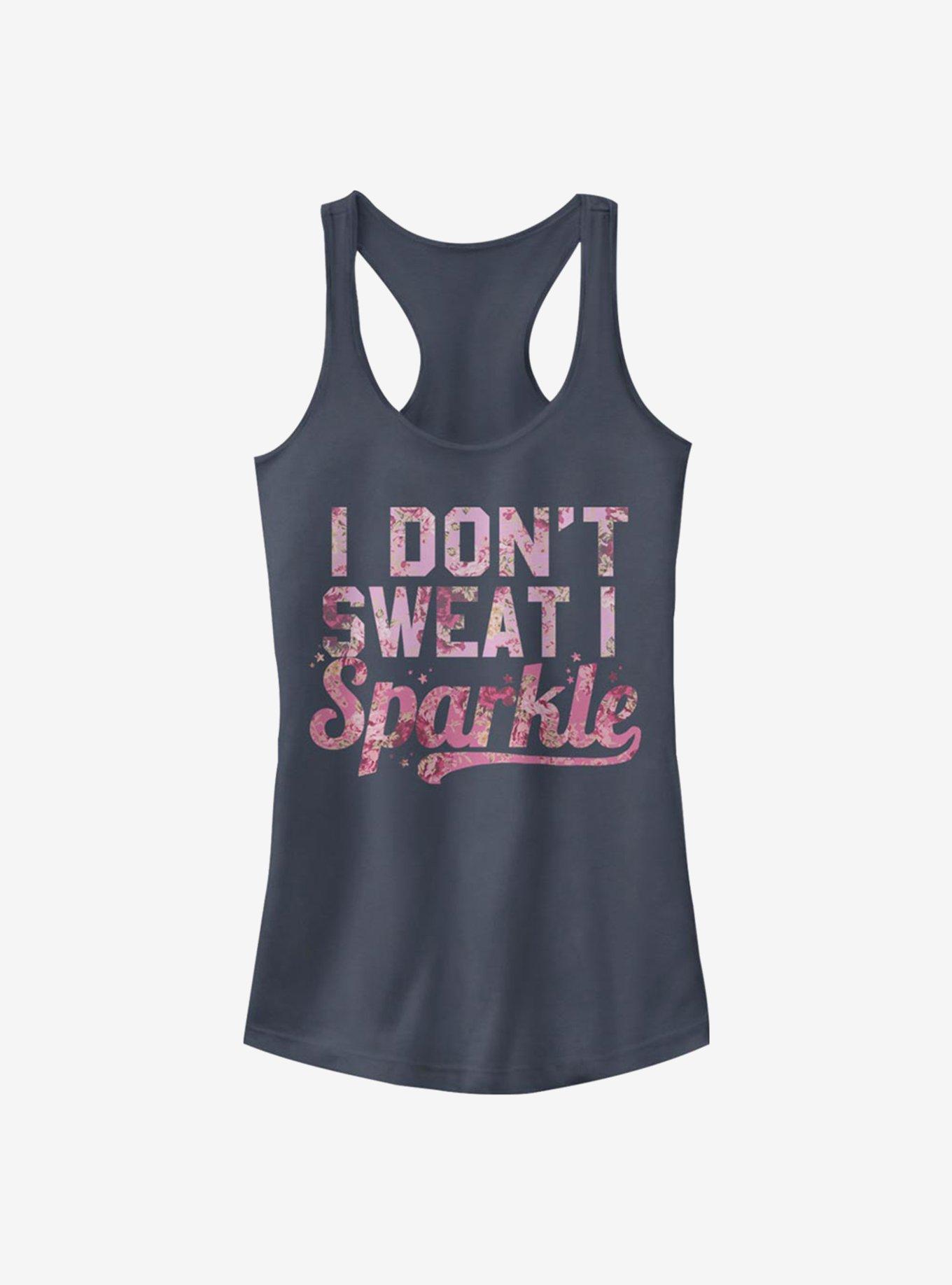 I Sparkle Floral Girls Tank, , hi-res