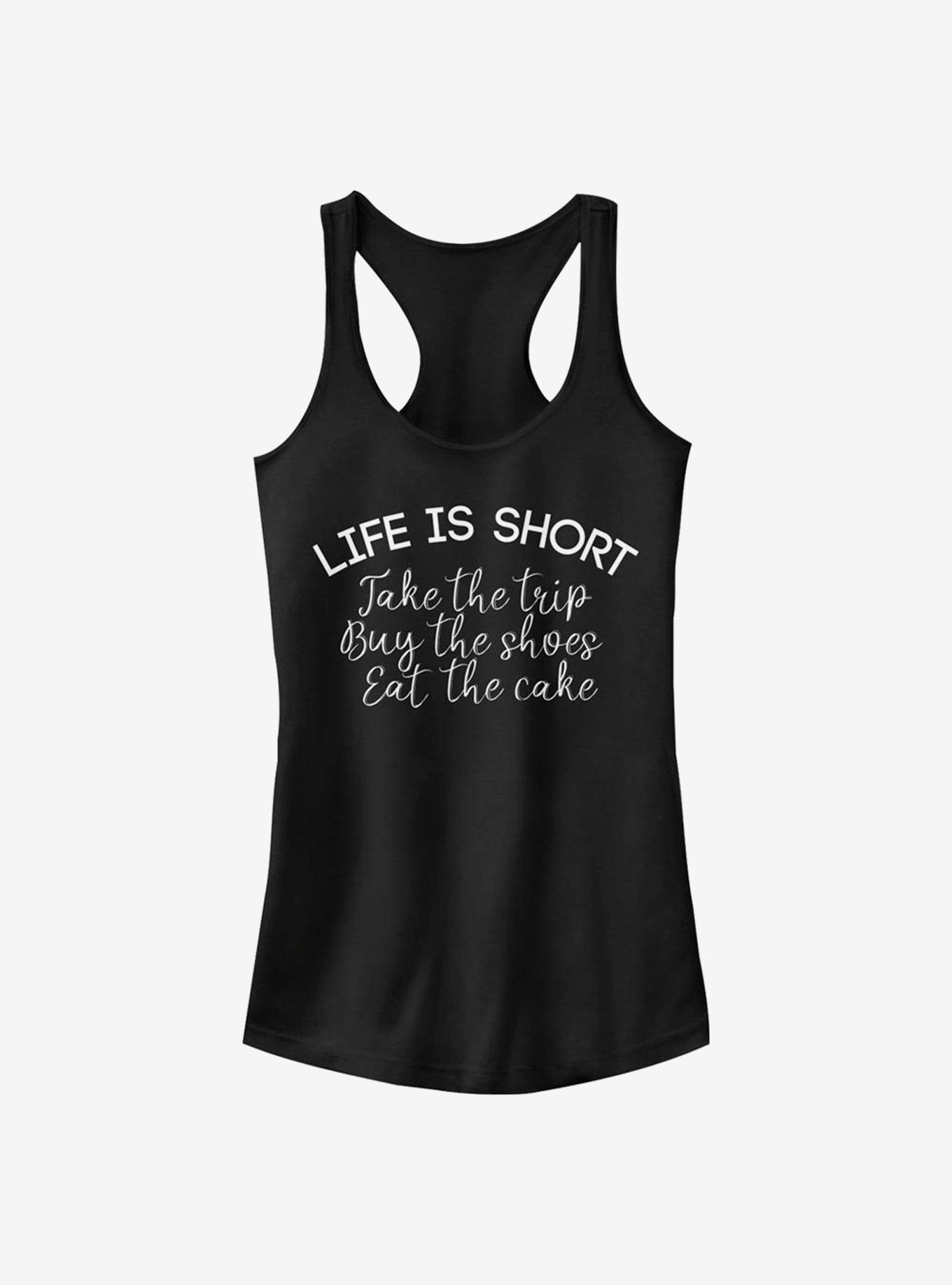 Life Is Short Girls Tank, BLACK, hi-res