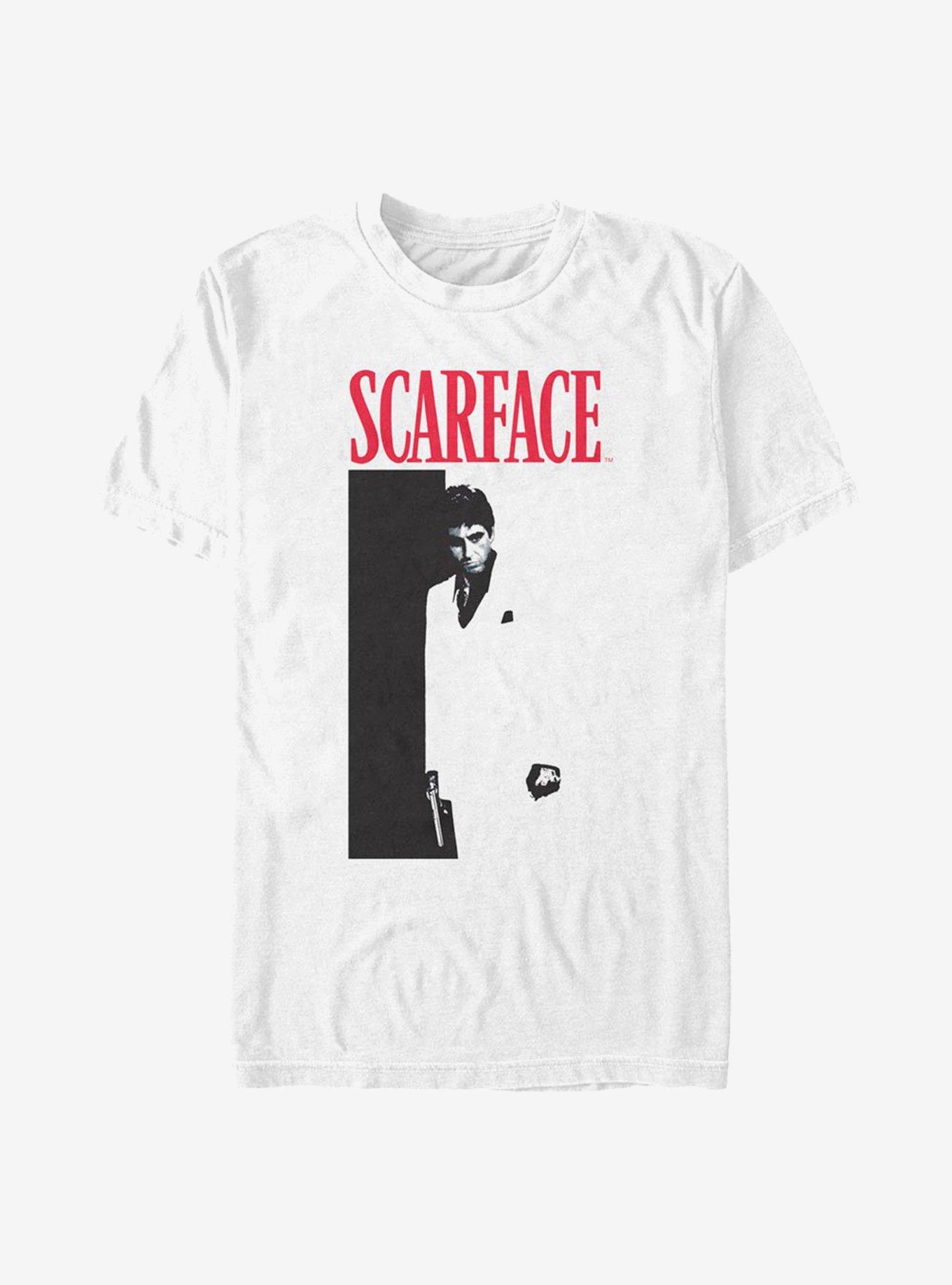 Scarface Poster T-Shirt, WHITE, hi-res