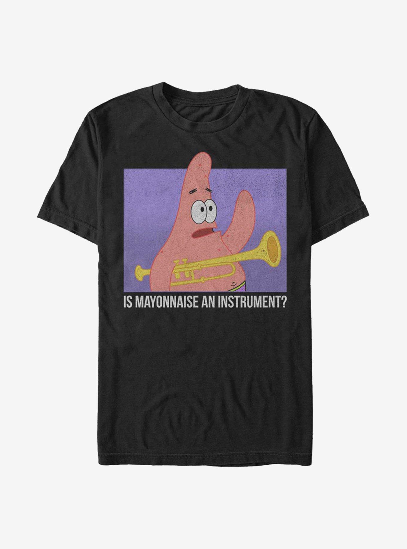 Spongebob Squarepants Mayonnaise T-Shirt, BLACK, hi-res