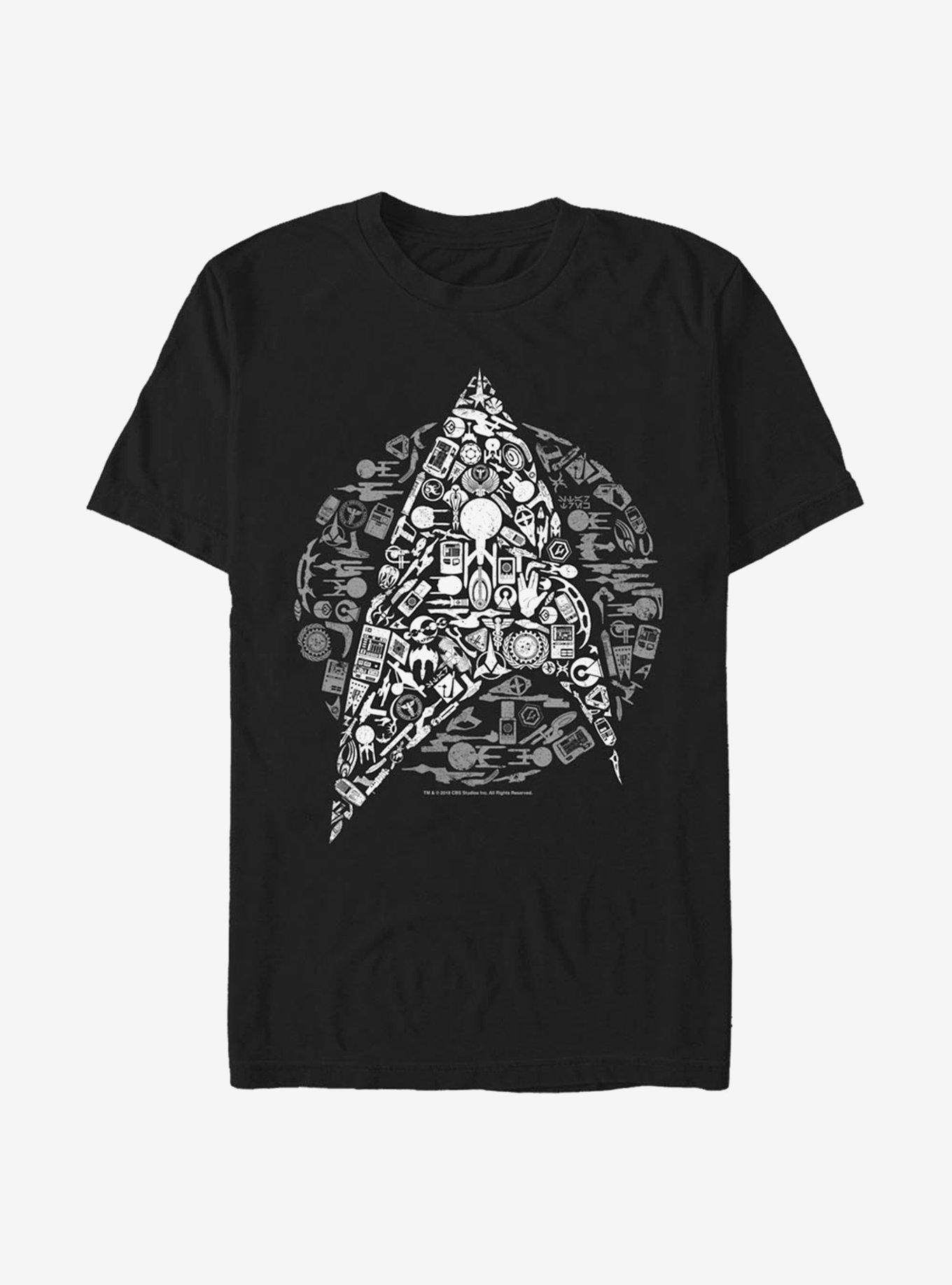 Star Trek Icons T-Shirt, BLACK, hi-res