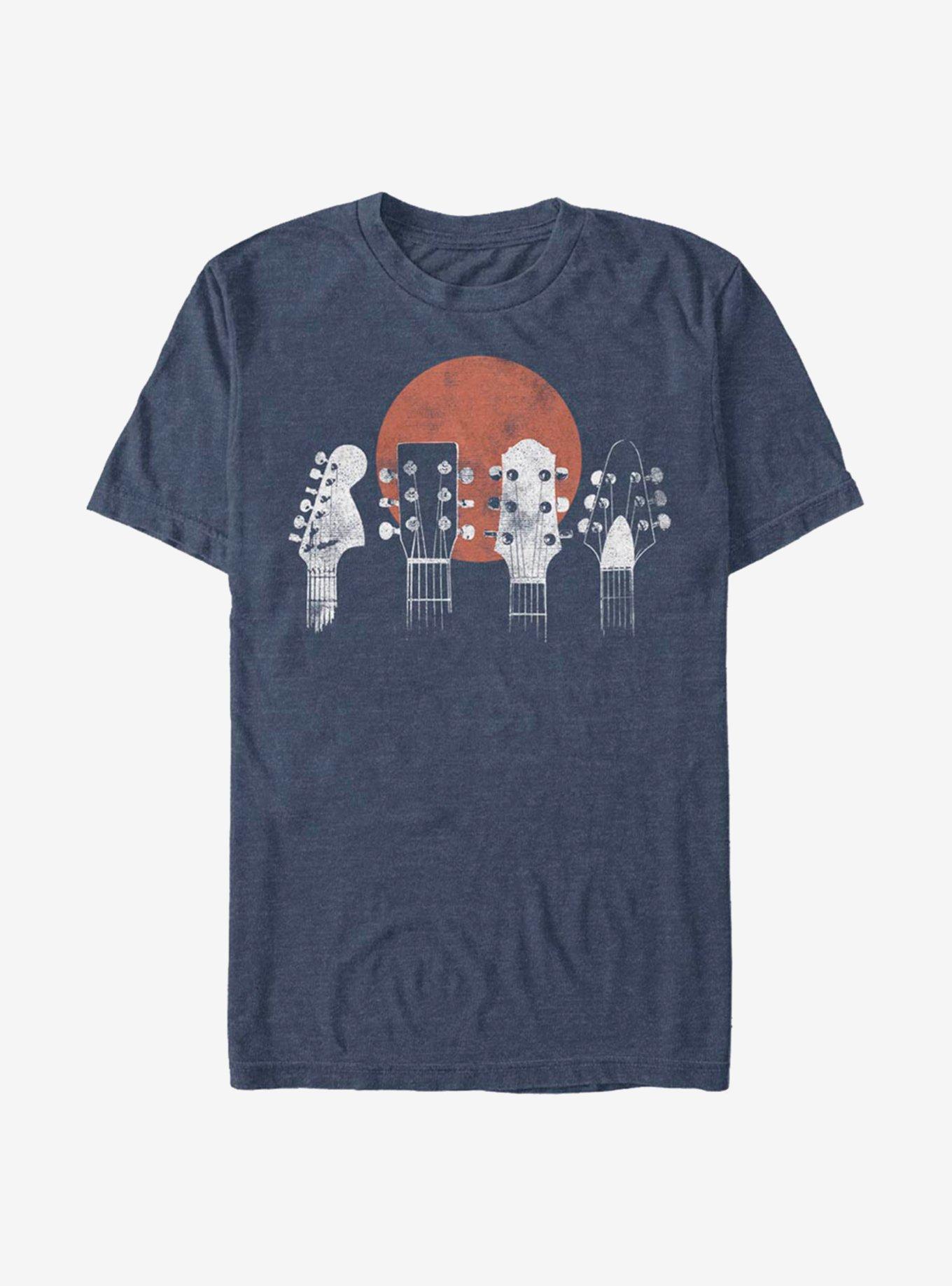 Guitar Heads T-Shirt, NAVY HTR, hi-res