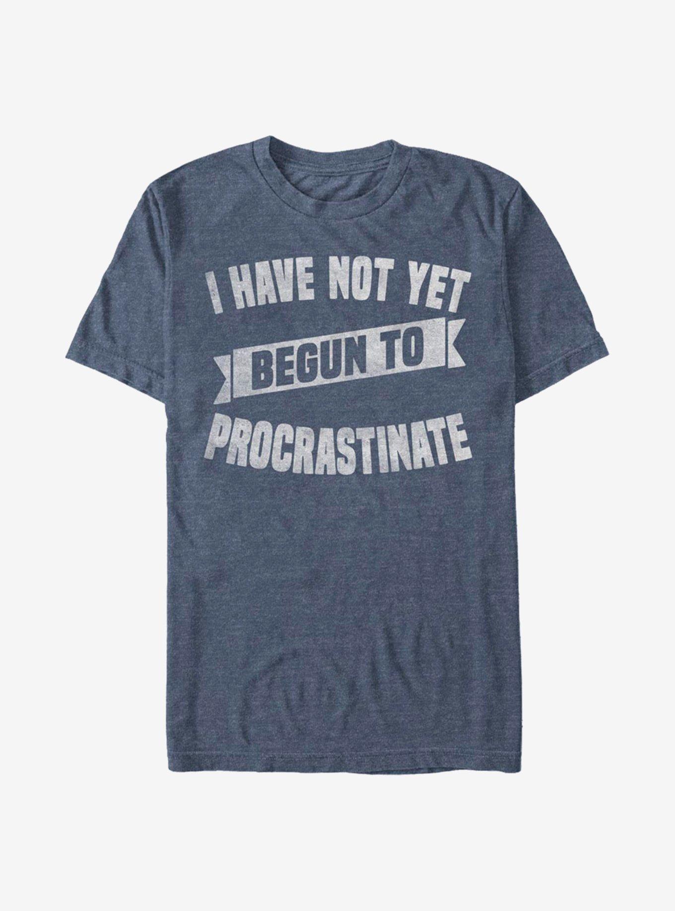 I Have Not Yet Begun To Procrastinate T-Shirt, NAVY HTR, hi-res