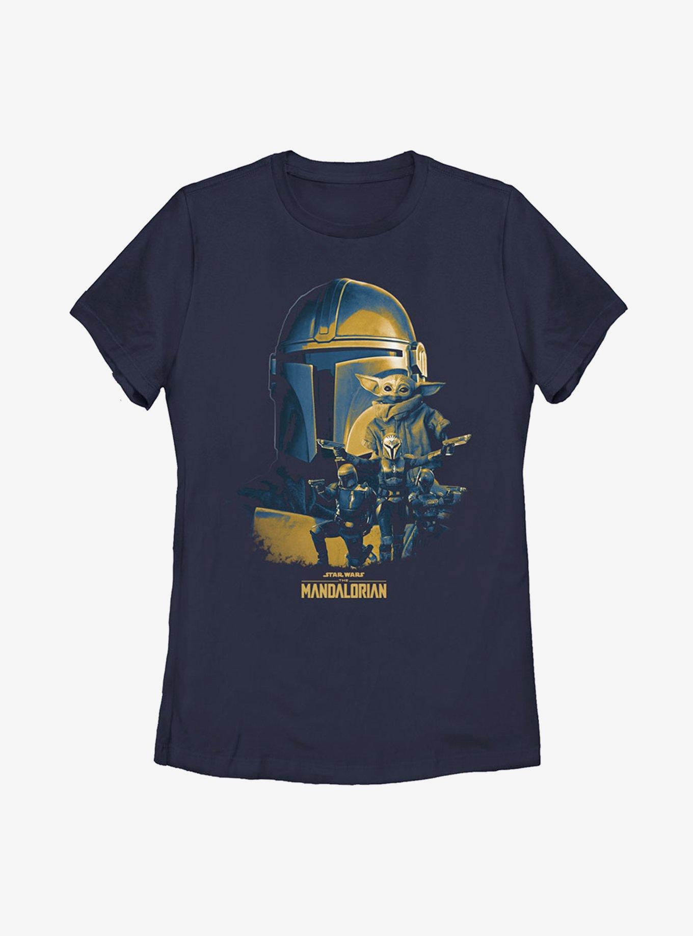 Star Wars The Mandalorian Season 2 The Child Characters Womens T-Shirt, NAVY, hi-res view 1