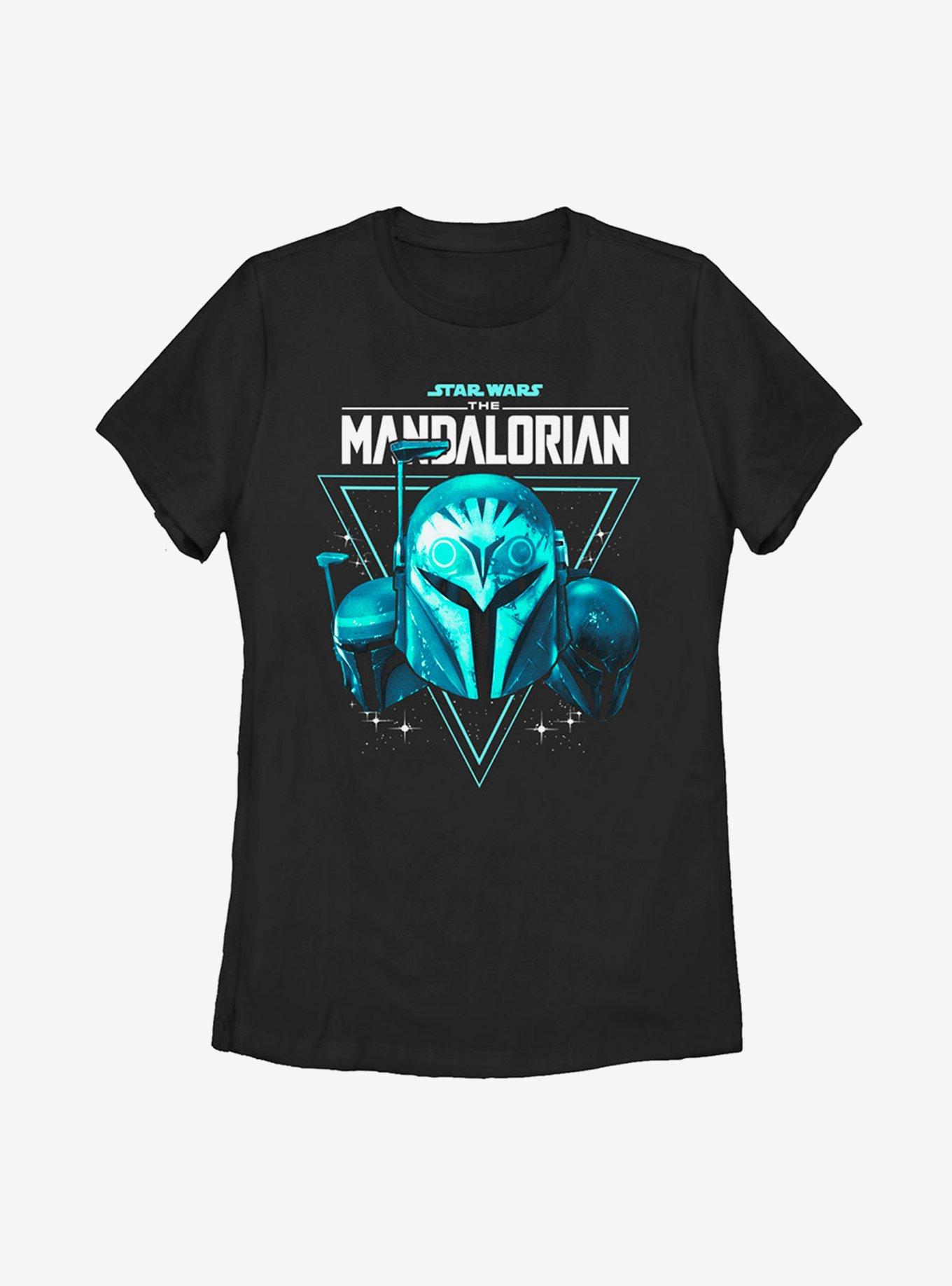 Star Wars The Mandalorian Season 2 Helmets Shine Womens T-Shirt, BLACK, hi-res
