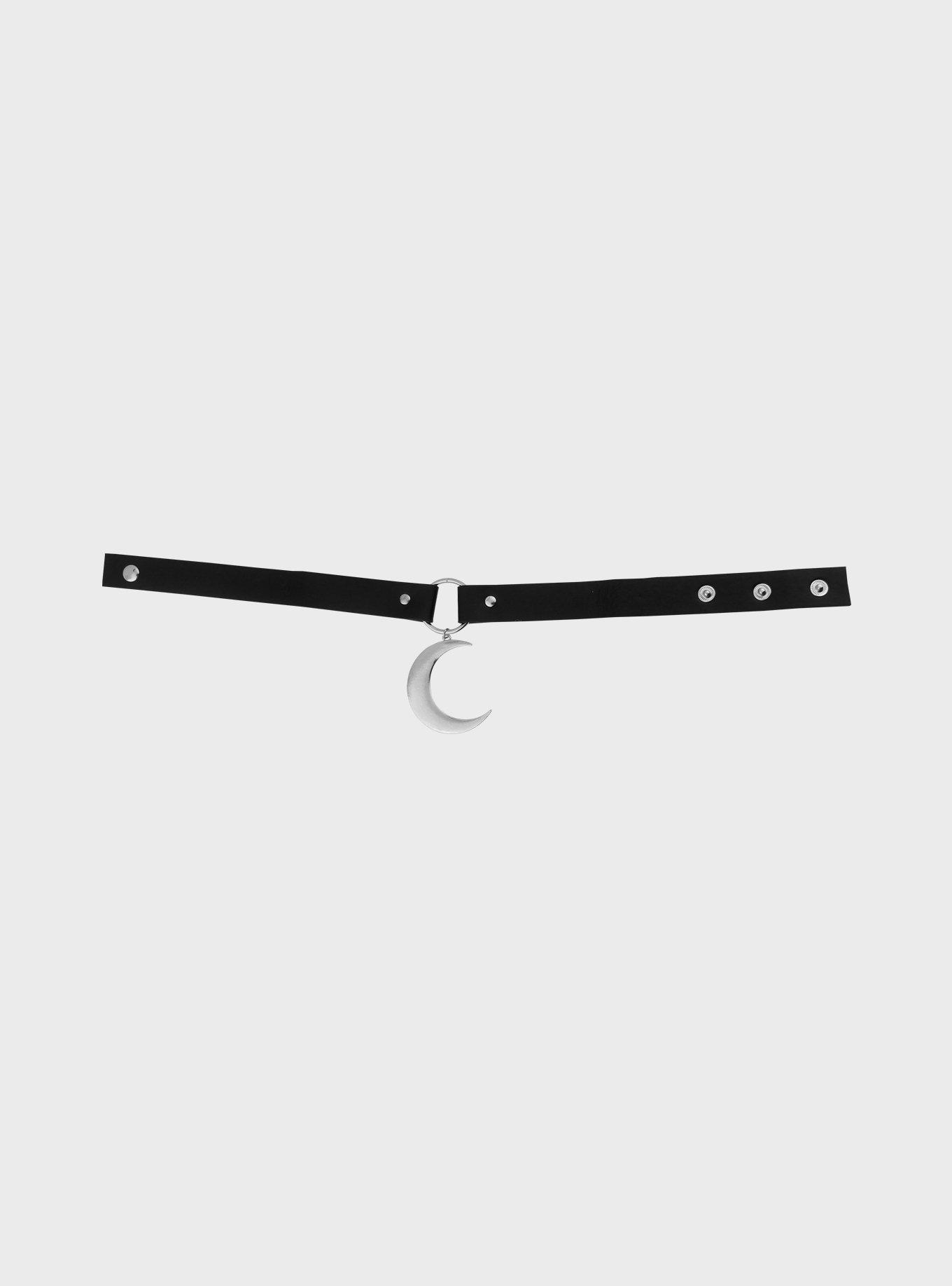 Black O-Ring Moon Choker, , hi-res