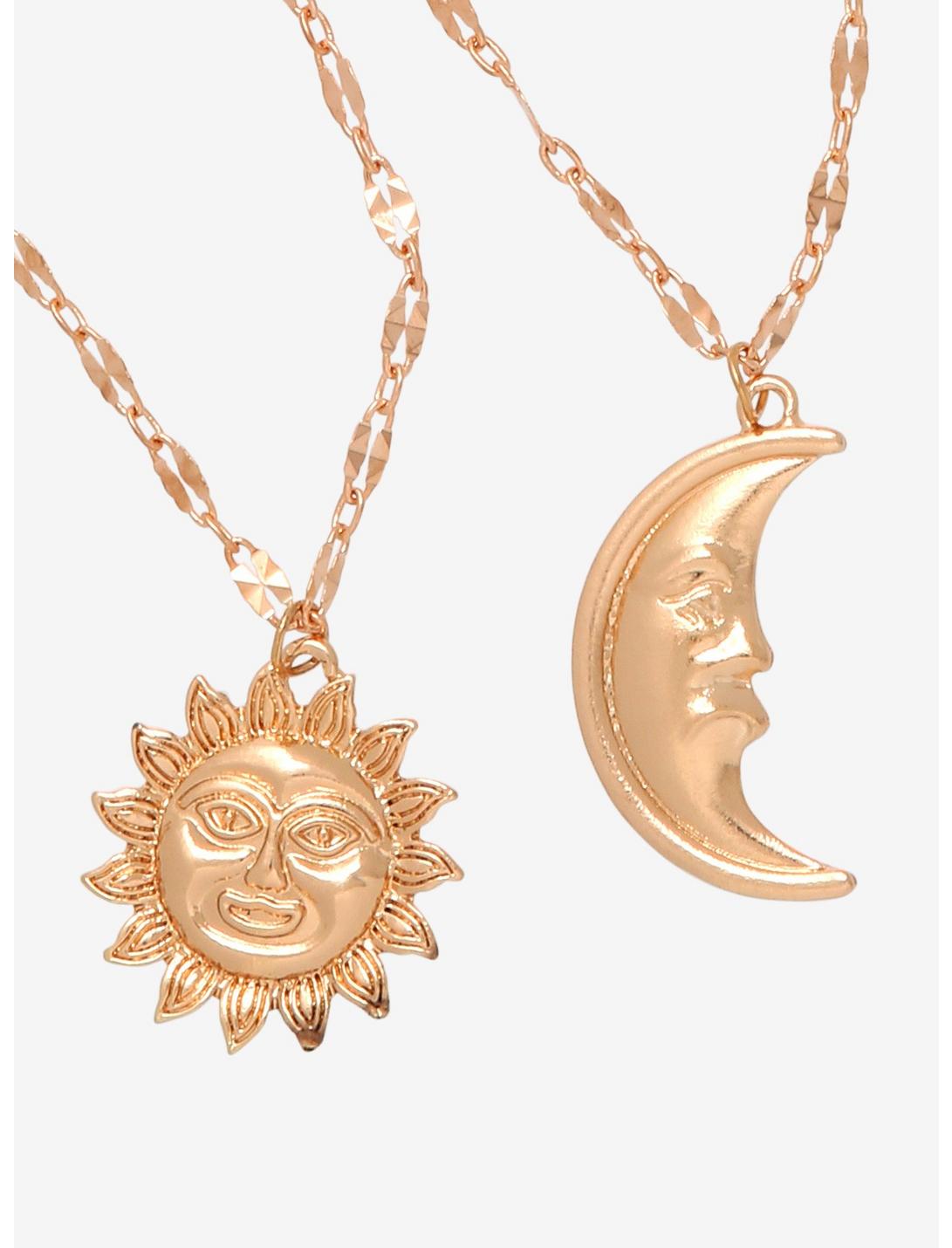 Sun & Moon Best Friend Necklace Set, , hi-res
