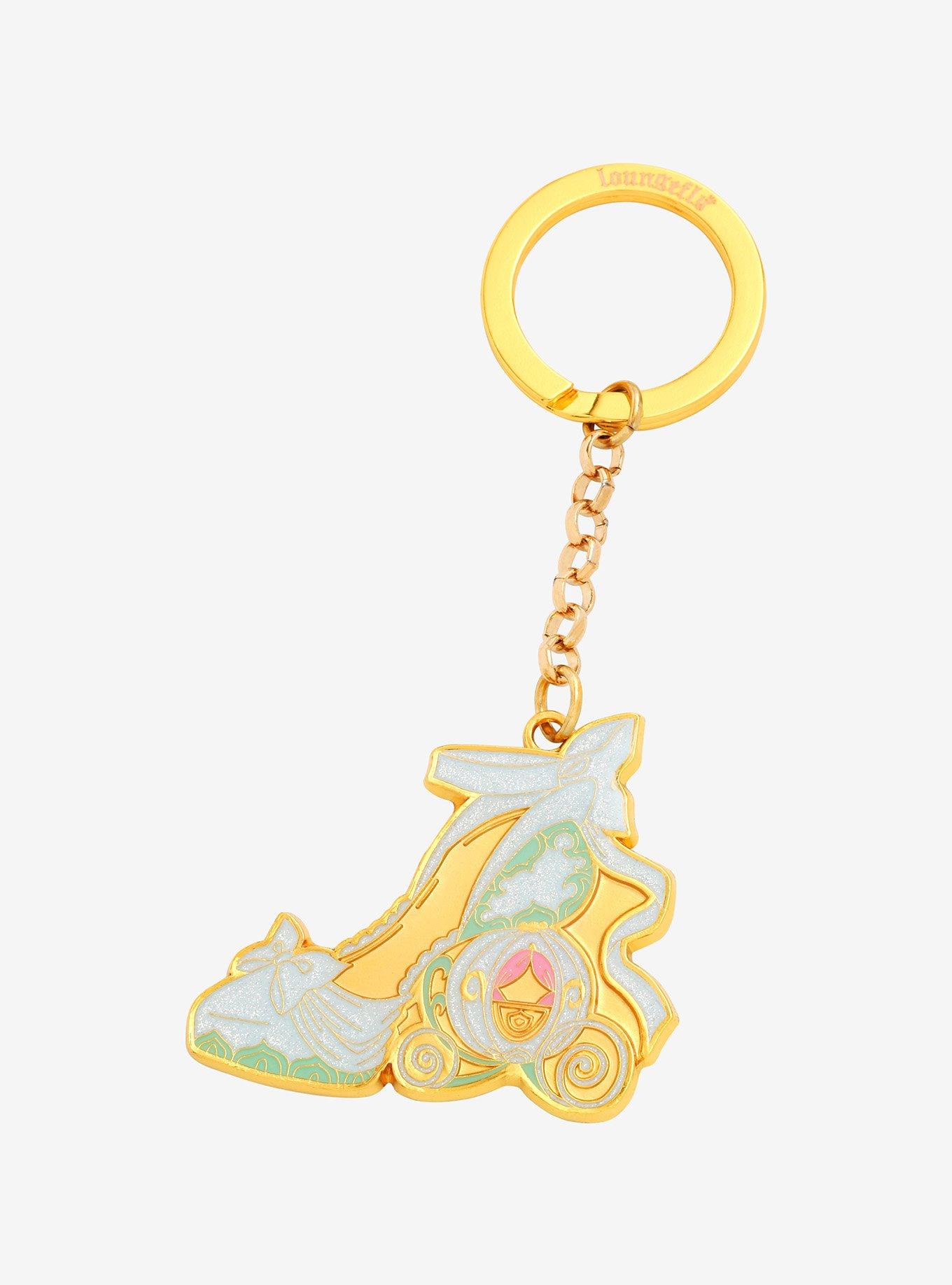 Loungefly Disney Cinderella Slipper Enamel Keychain - BoxLunch Exclusive, , hi-res