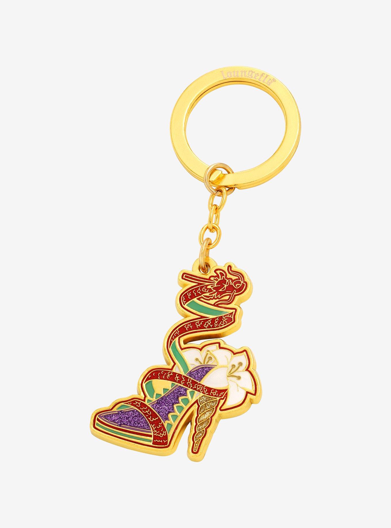 Loungefly Disney Mulan Shoe Enamel Keychain - BoxLunch Exclusive, , hi-res