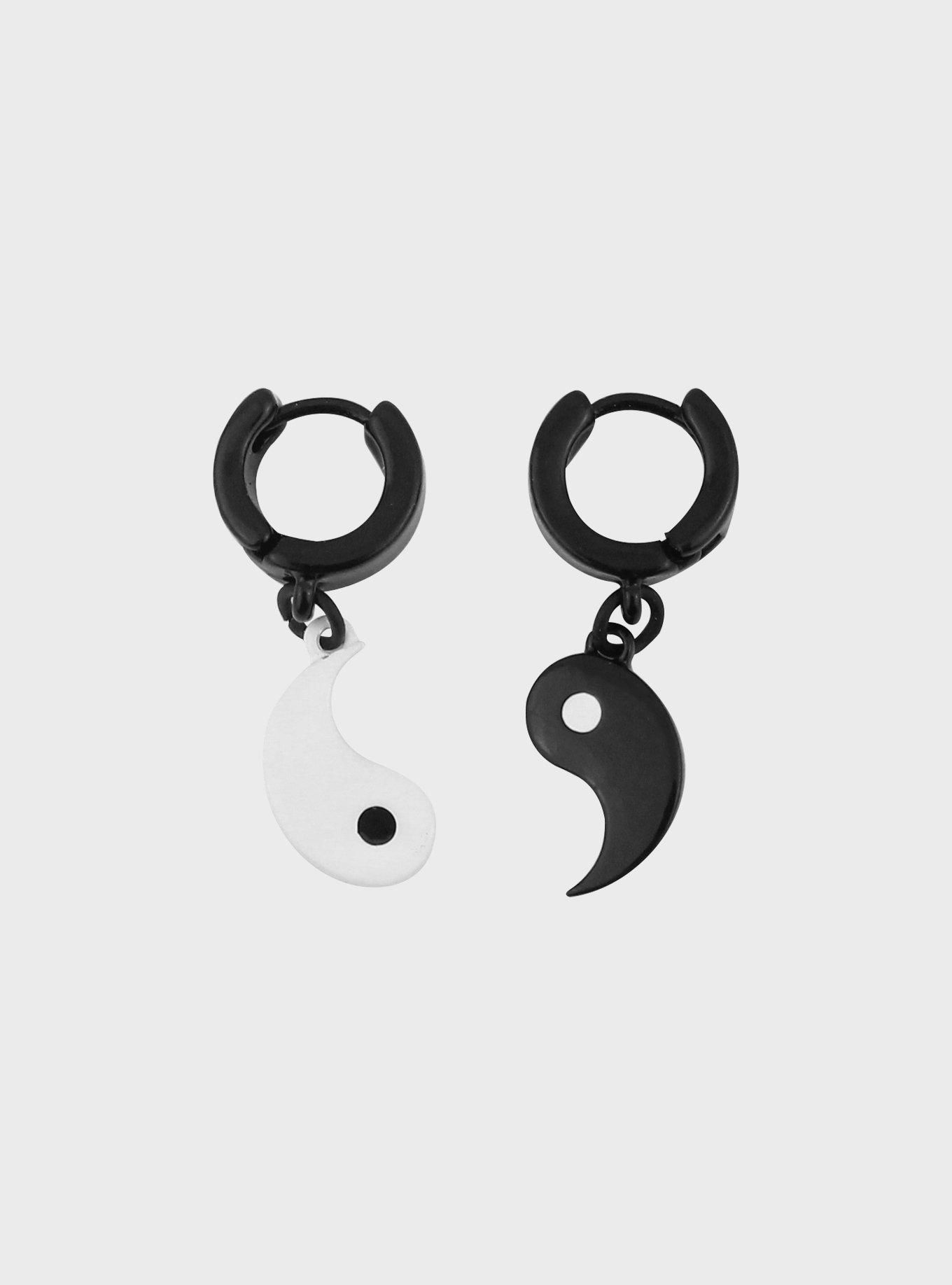 Yin-Yang Mismatch Earrings, , hi-res
