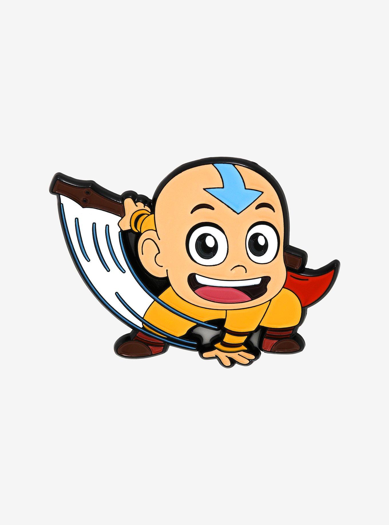 Avatar: The Last Airbender Aang Glider Chibi Enamel Pin, , hi-res