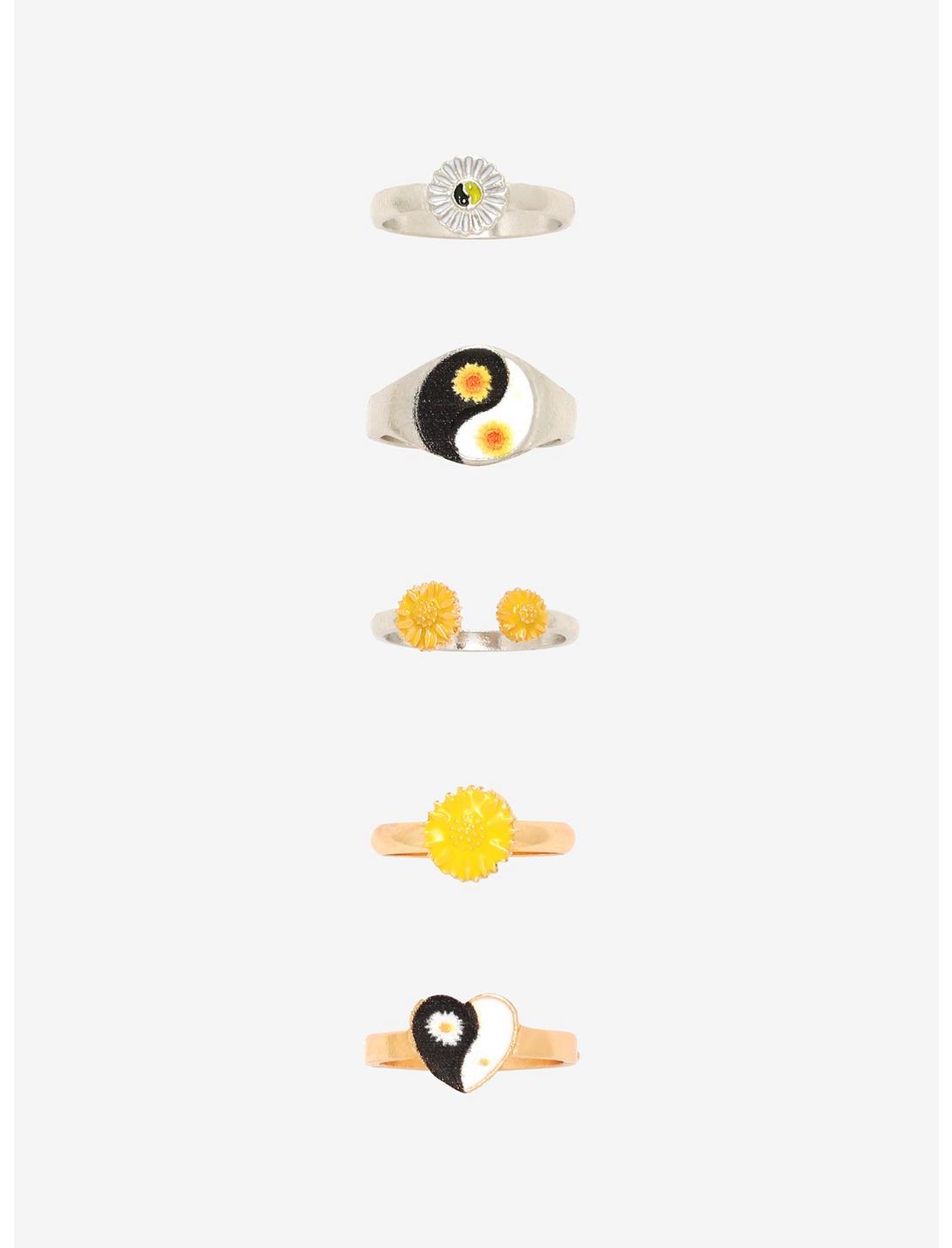 Sunflower Yin-Yang Ring Set, , hi-res
