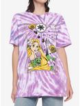 Disney Tangled Rapunzel Tie-Dye Oversized Girls T-Shirt, MULTI, hi-res