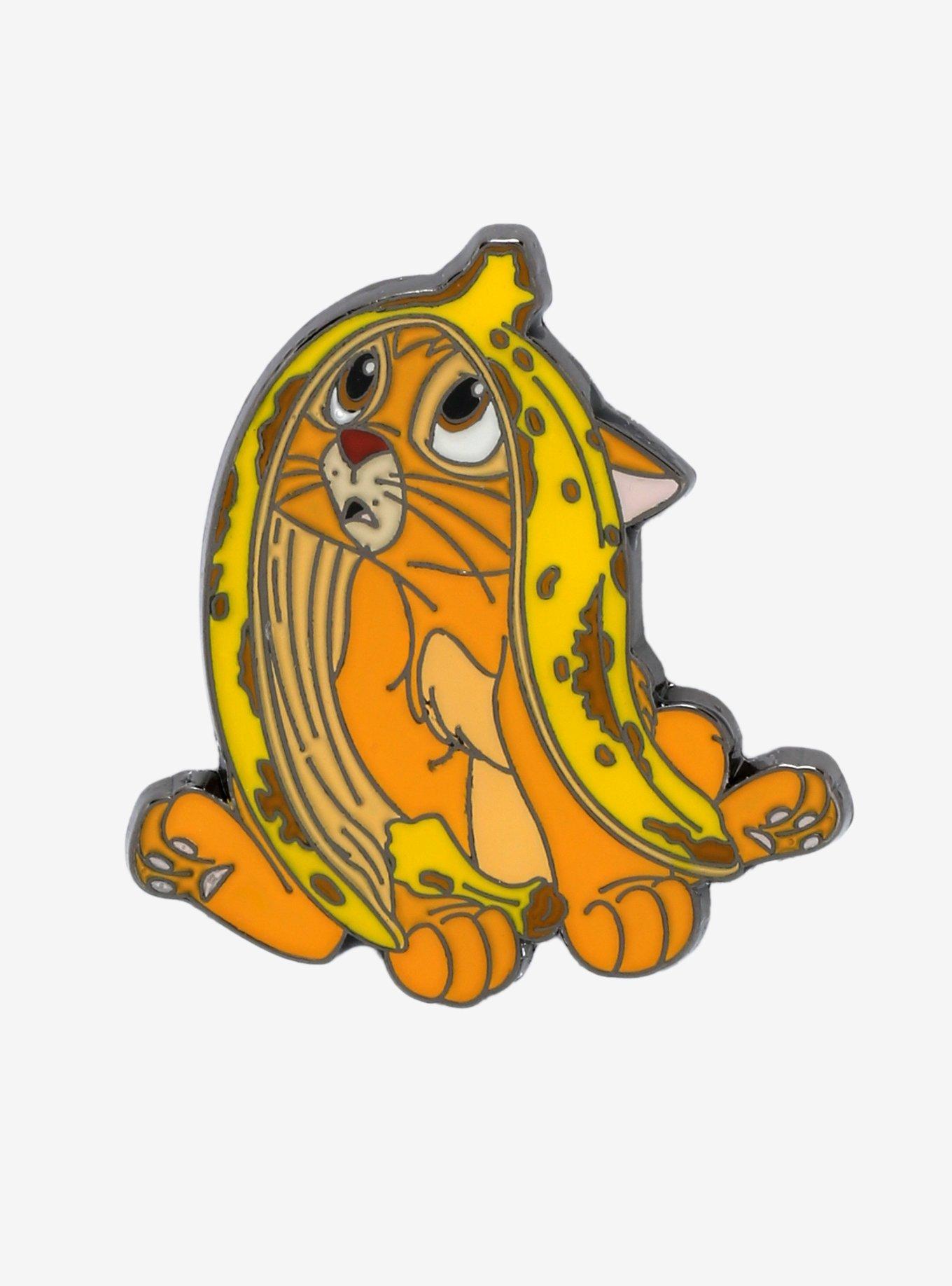Loungefly Disney Oliver & Company Oliver Banana Enamel Pin - BoxLunch Exclusive, , hi-res