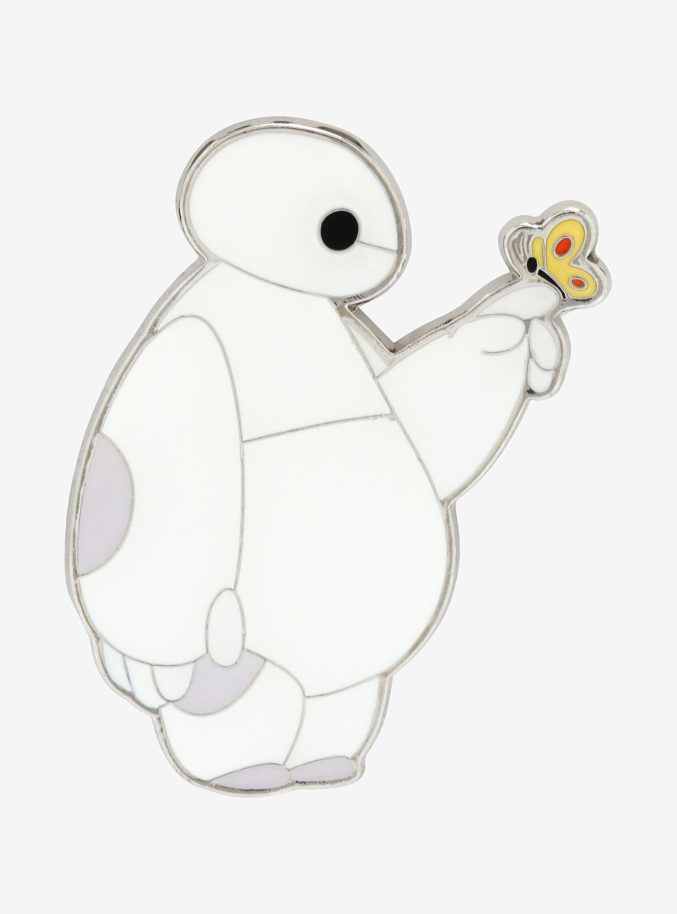 Loungefly Disney Big Hero 6 Baymax Butterfly Enamel Pin - BoxLunch Exclusive, , hi-res