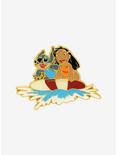 Loungefly Disney Lilo & Stitch Surfing Enamel Pin - BoxLunch Exclusive, , hi-res