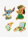 Loungefly Disney Lilo & Stitch Luau Enamel Pin Set, , hi-res