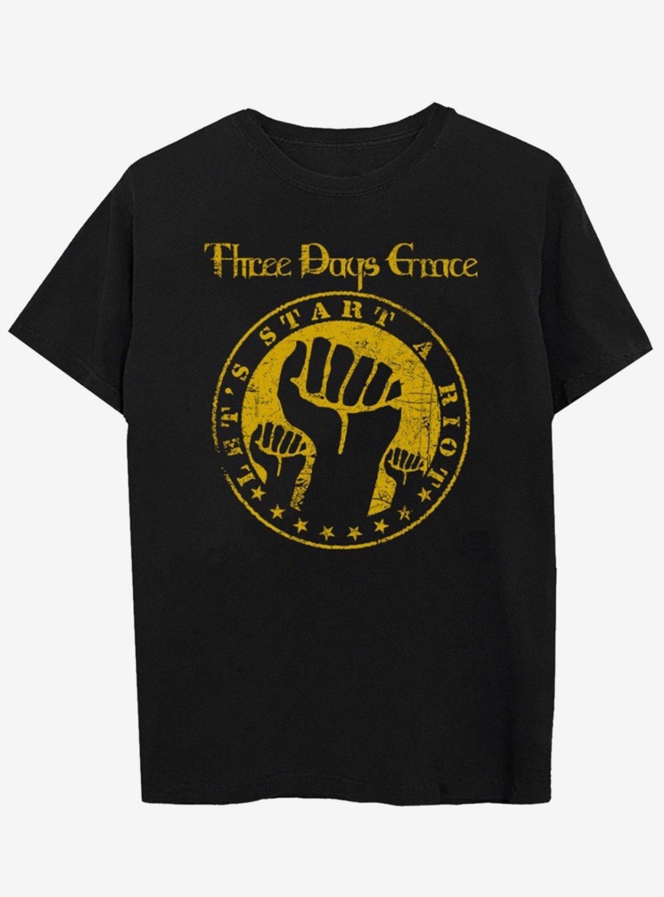Three Days Grace Riot T-Shirt, BLACK, hi-res