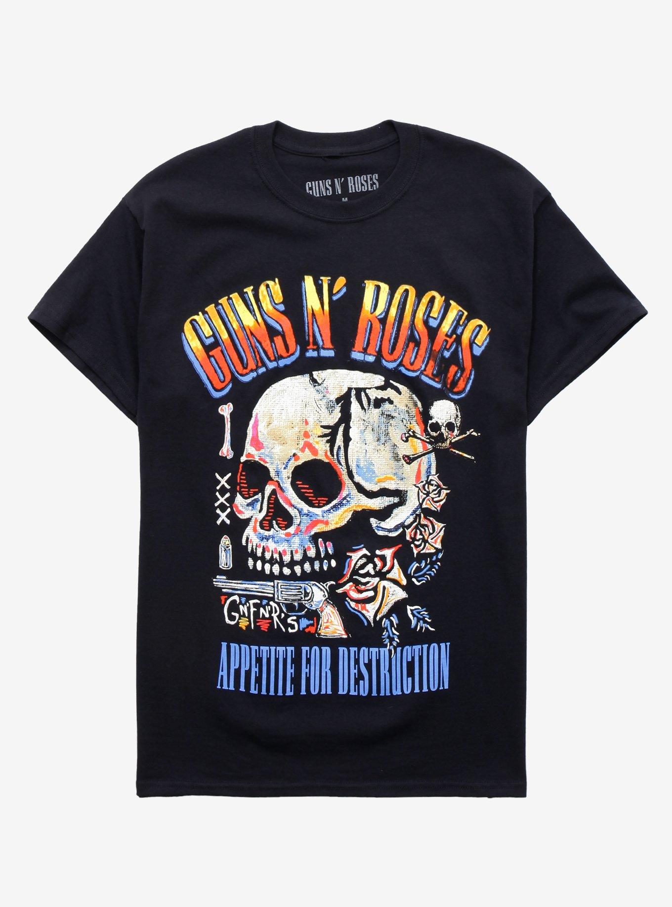 Guns N' Roses Appetite For Destruction T-Shirt, BLACK, hi-res