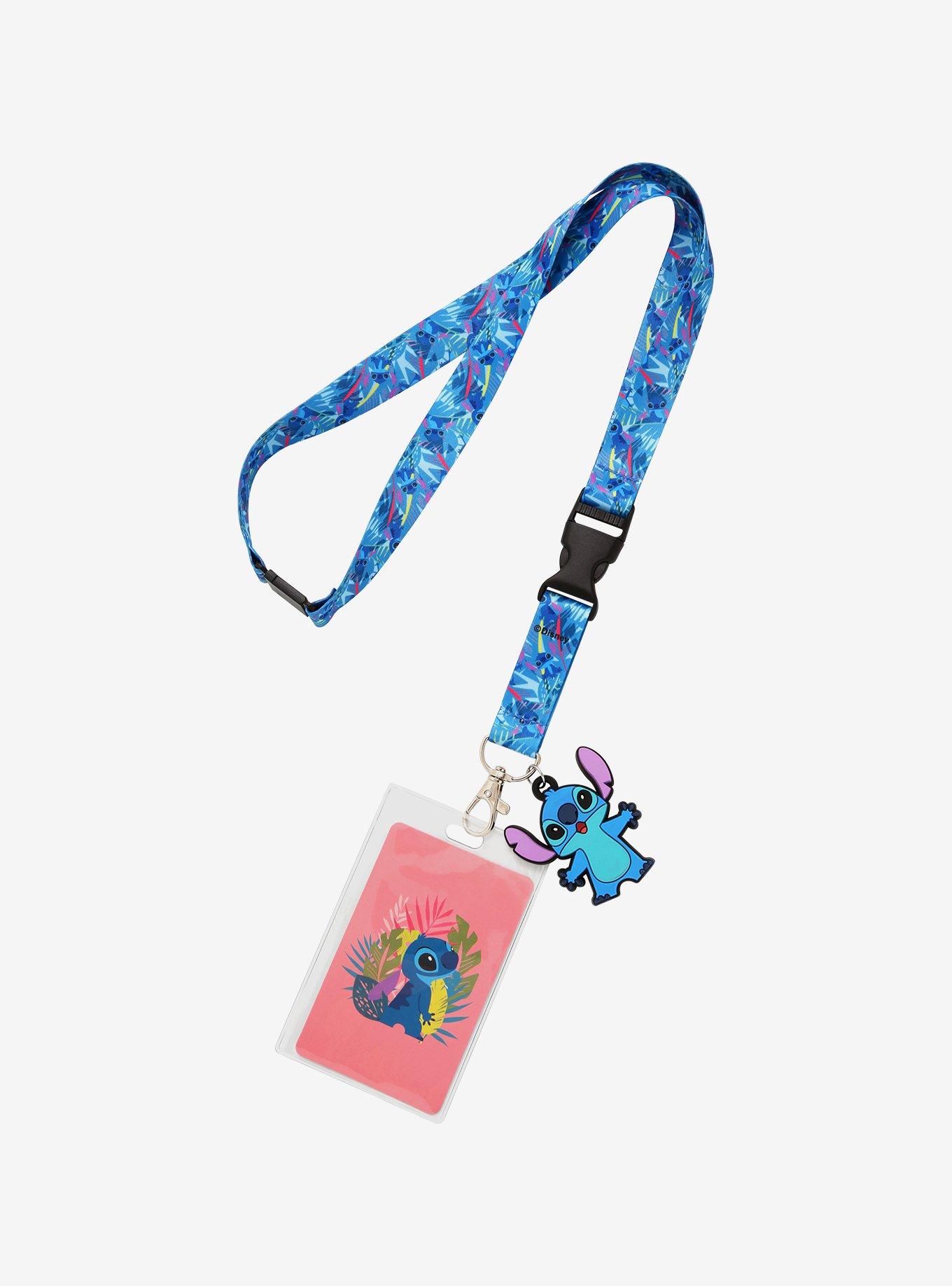 Disney Lilo & Stitch Tropical Leaves Stitch Lanyard, , hi-res