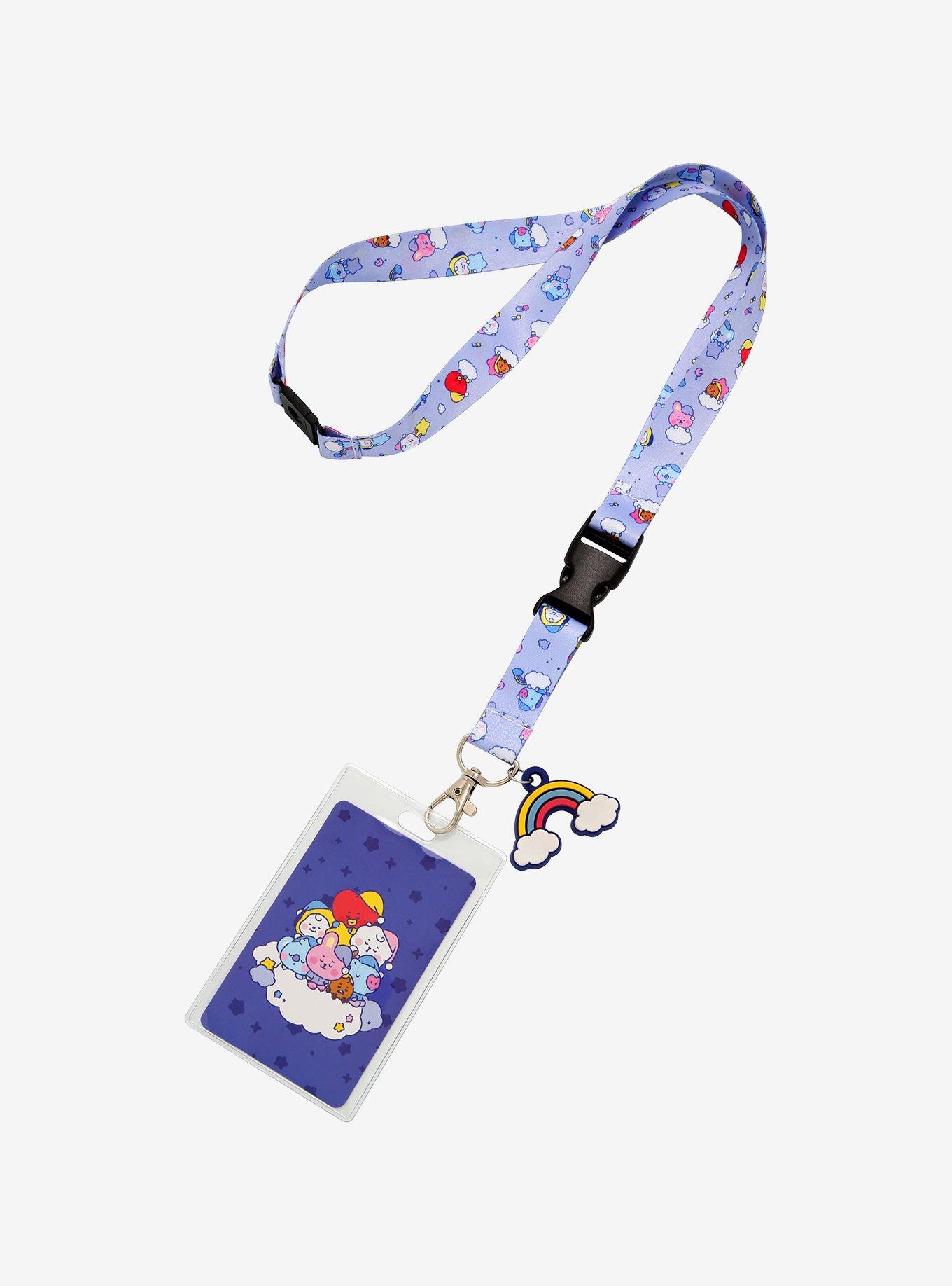  BT21 Baby Series TATA Character Small Coin Purse Pouch ID Card  Wallet with Lanyard, Red : Clothing, Shoes & Jewelry