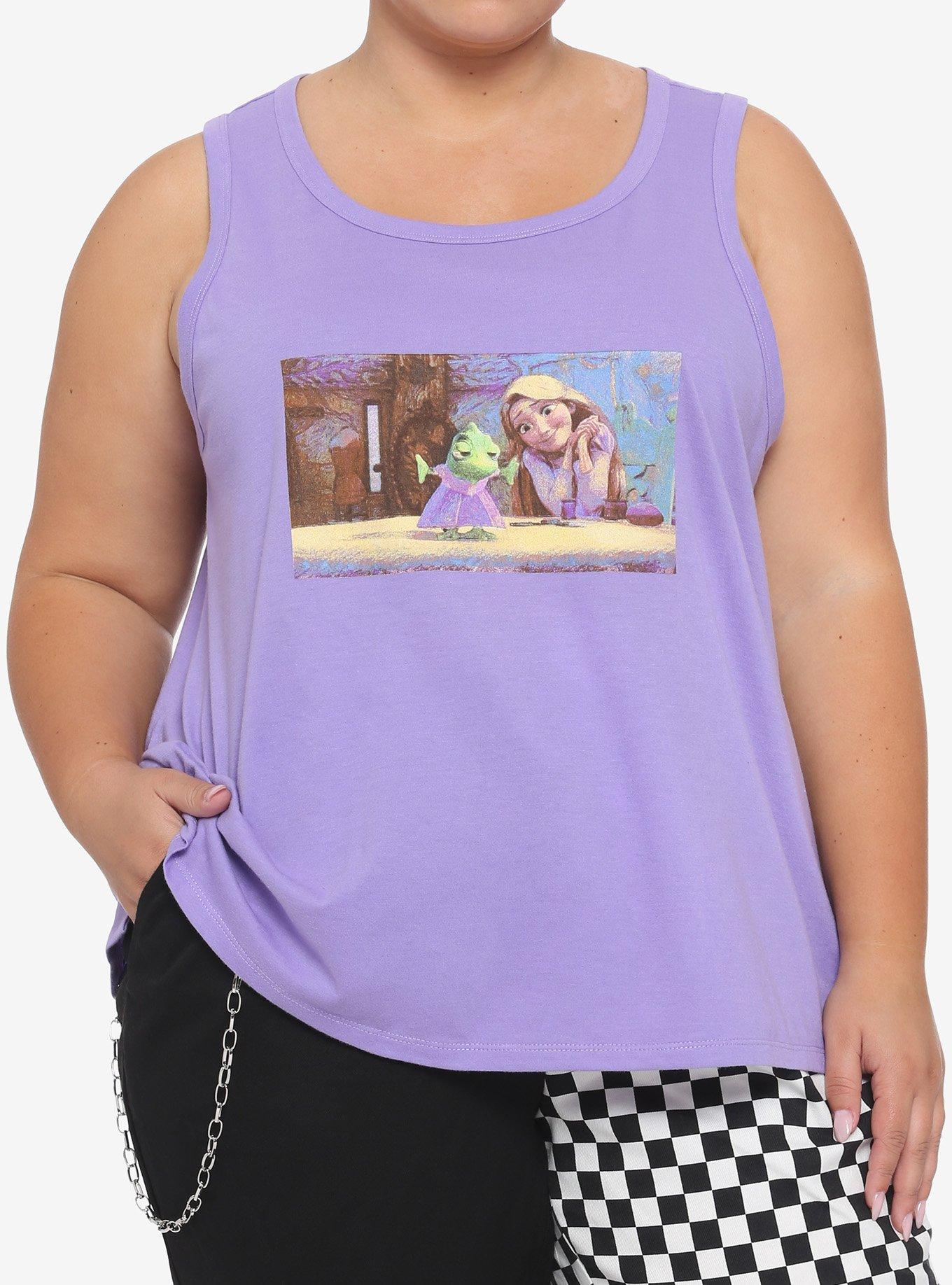 Disney Tangled Pascal Rapunzel Dress Girls Tank Top Plus Size, MULTI, hi-res