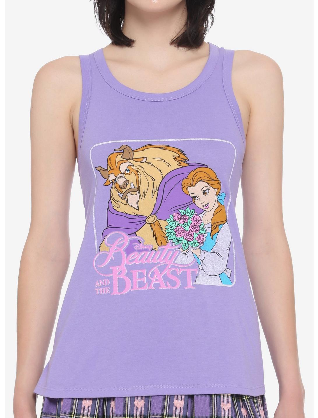 Disney Beauty And The Beast Book Cover Girls Tank Top, MULTI, hi-res