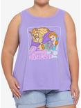 Disney Beauty And The Beast Book Cover Girls Tank Top Plus Size, MULTI, hi-res