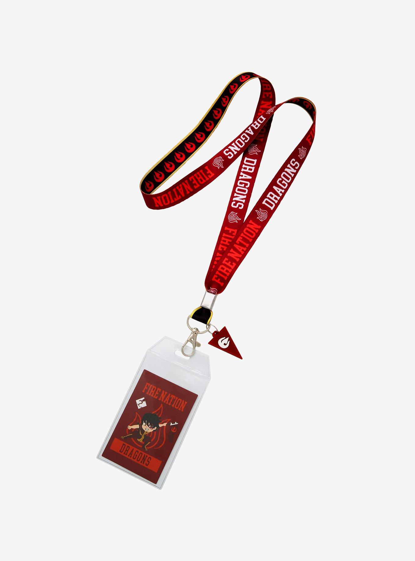 Avatar The Last Airbender Fire Nation Dragons Lanyard Boxlunch Exclusive Boxlunch 