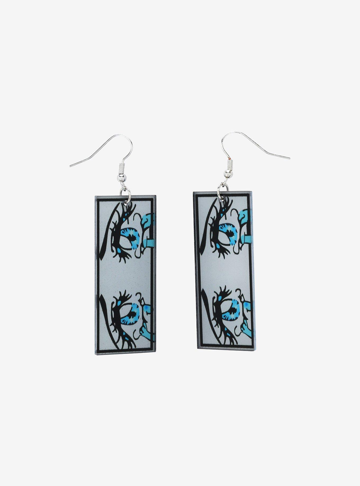 Crying Anime Eyes Drop Earrings, , hi-res