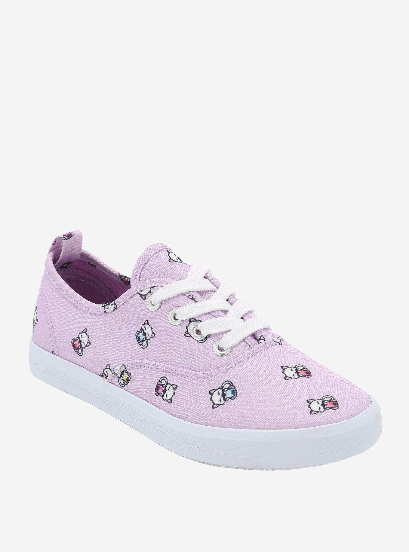 Boba Cats Lilac Lace-Up Sneakers, MULTI, hi-res