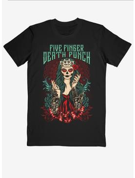 Five Finger Death Punch Lady Muerta Girls T-Shirt, , hi-res
