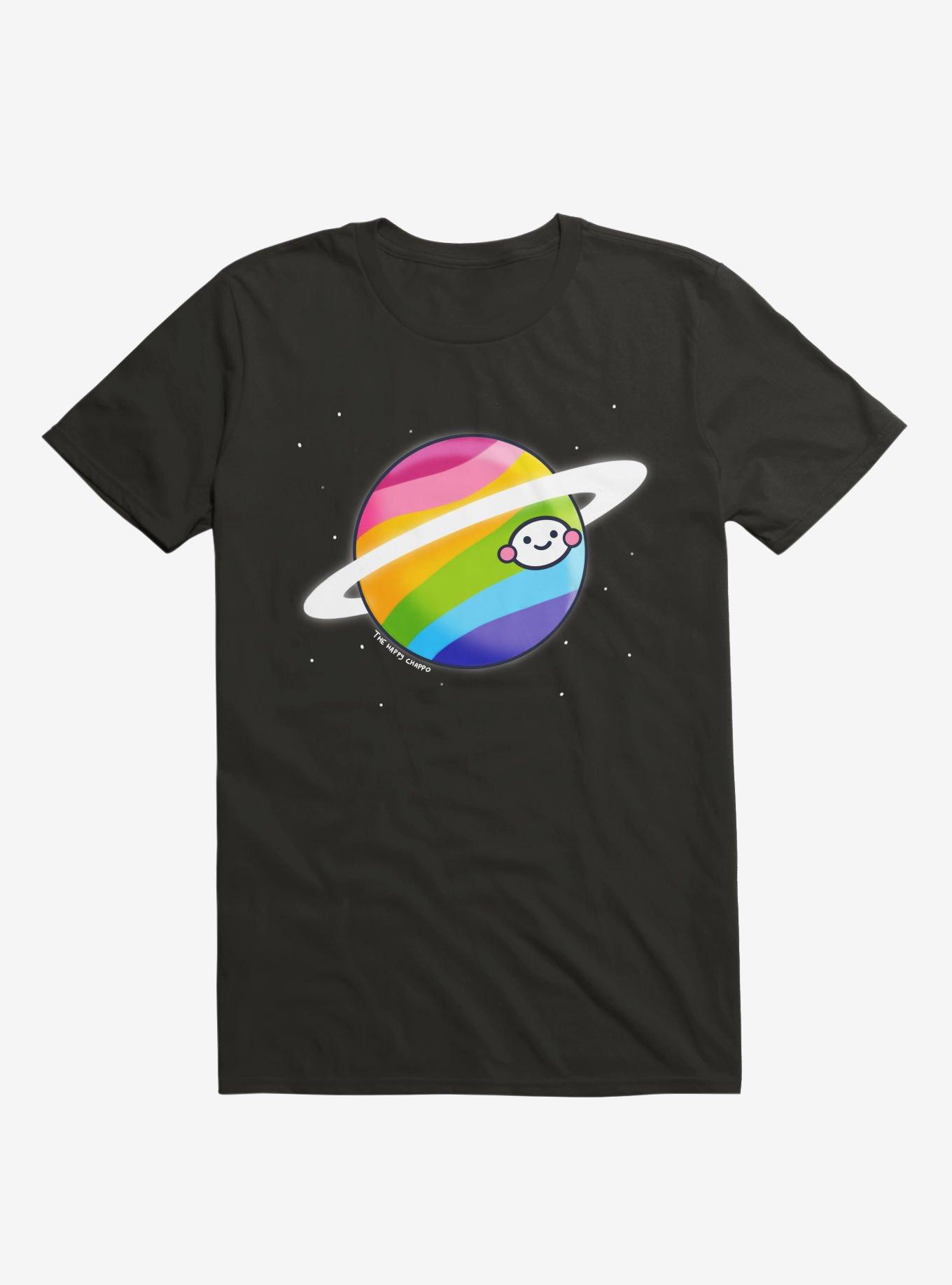 Planet Rainbow T-Shirt, BLACK, hi-res