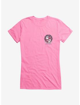 The Umbrella Academy Ut Malum Pluvia Crest Girls T-Shirt, CHARITY PINK, hi-res