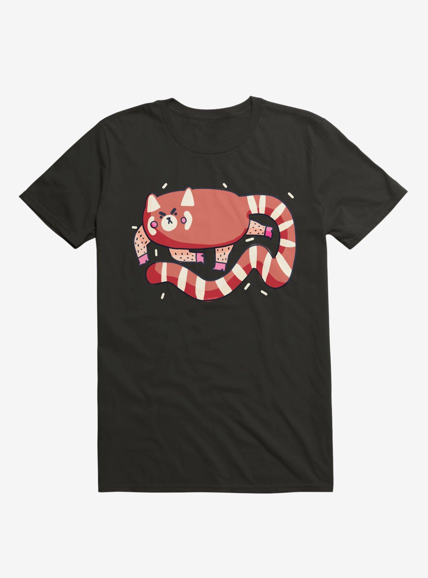 Thicc Red Panda T-Shirt, BLACK, hi-res