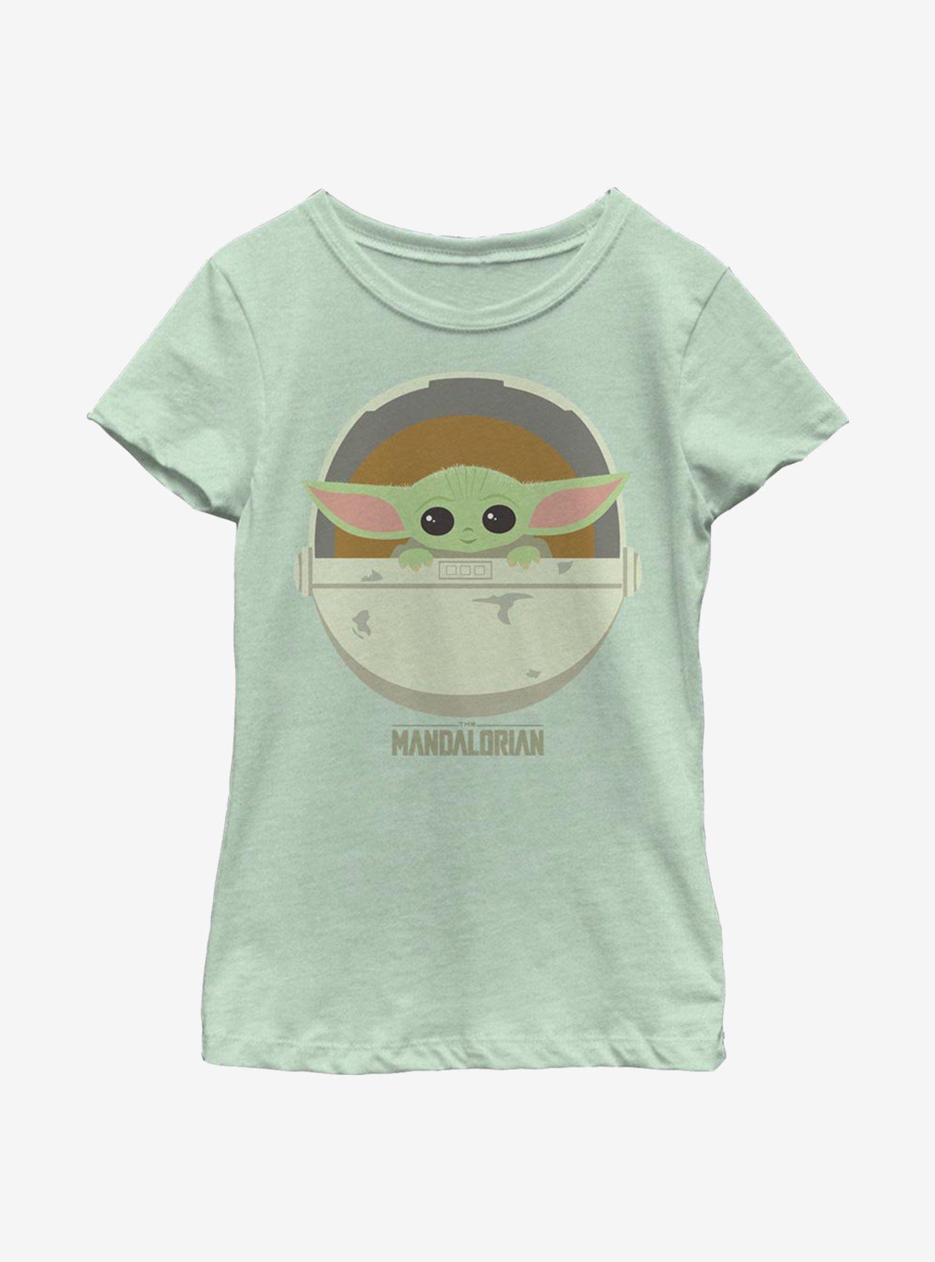 Star Wars The Mandalorian The Child Cute Bassinet Youth Girls T-Shirt, MINT, hi-res