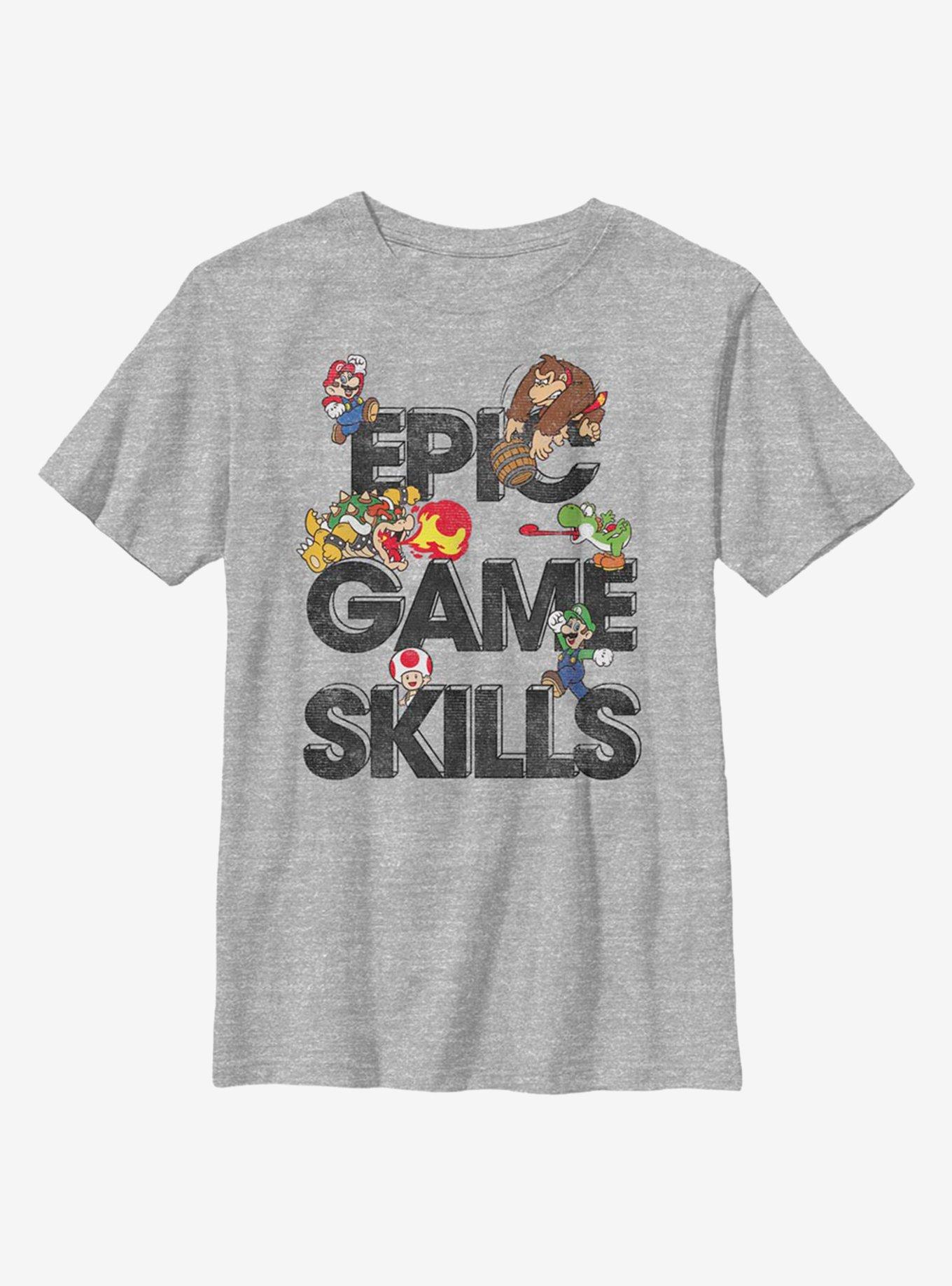 Nintendo Super Mario Epic Game Skills Youth T-Shirt, , hi-res