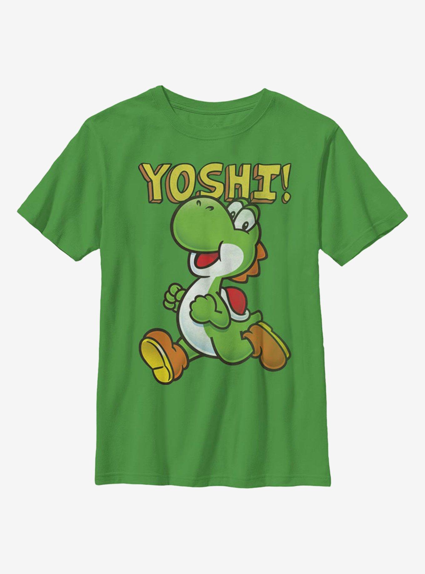 Nintendo Super Mario It's Yoshi Youth T-Shirt - GREEN | BoxLunch