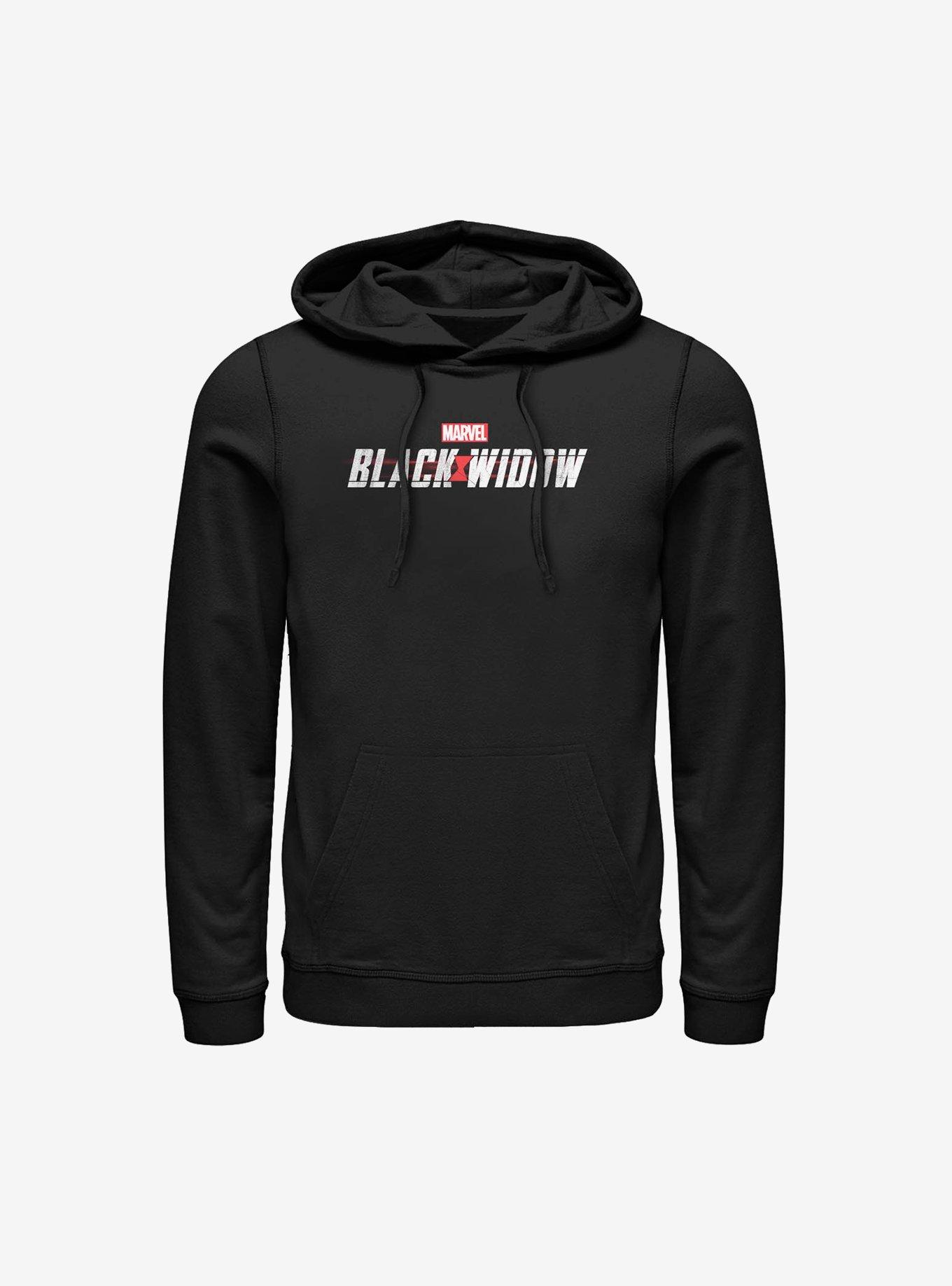 Marvel Black Widow Logo Hoodie, BLACK, hi-res