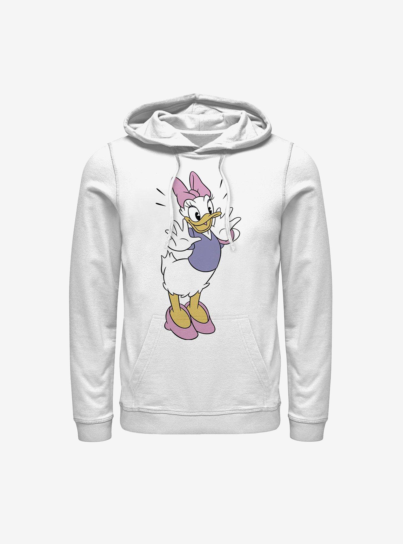 Disney Daisy Duck Classic Vintage Daisy Hoodie, WHITE, hi-res