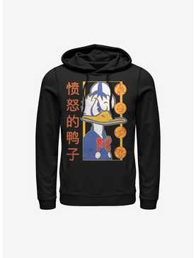 Disney Donald Duck Japanese Text Hoodie, , hi-res