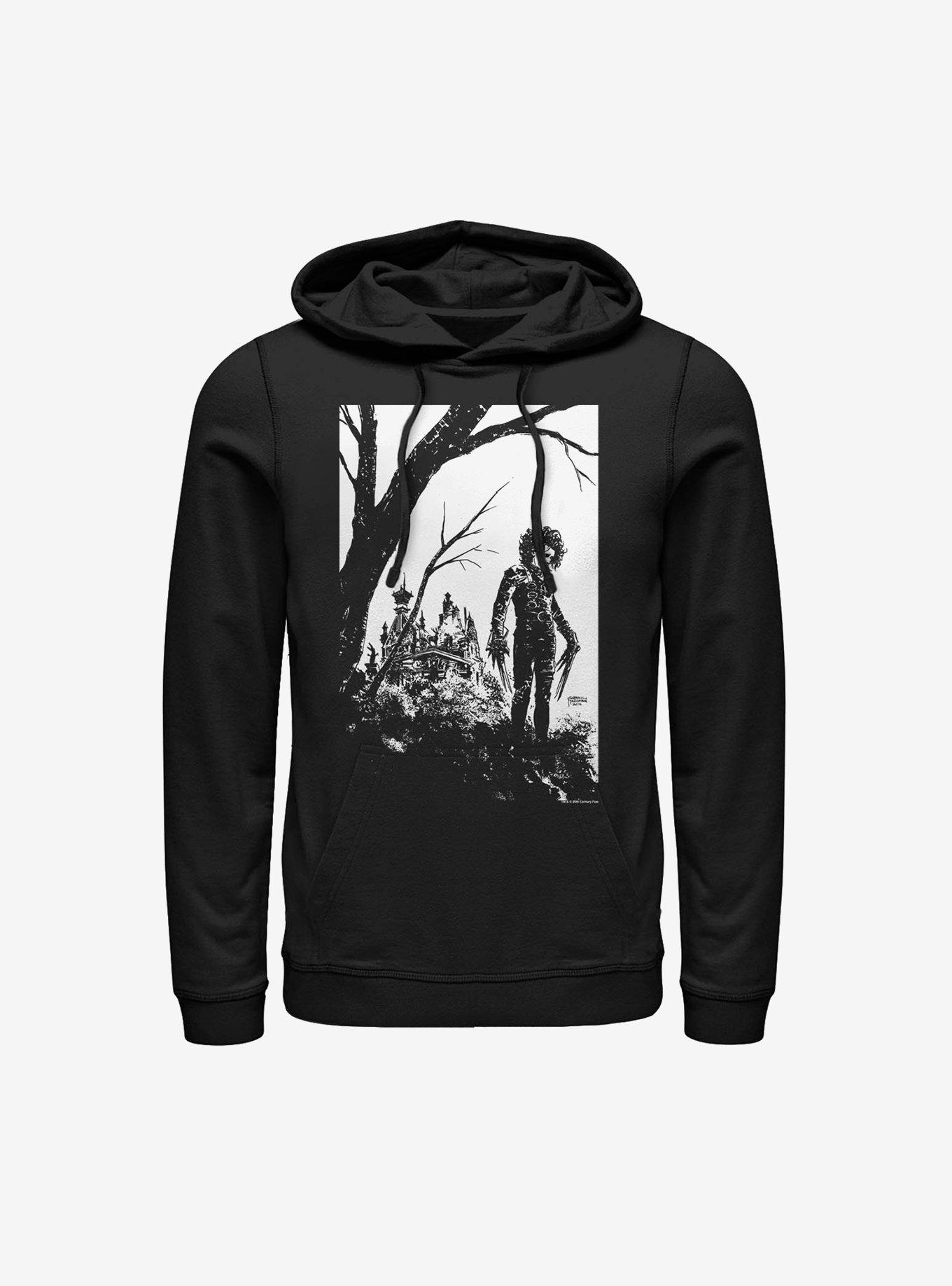 Edward Scissorhands BW Cover Hoodie BoxLunch Web Exclusive, , hi-res