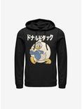Disney Donald Duck Japanese Text Hoodie, BLACK, hi-res