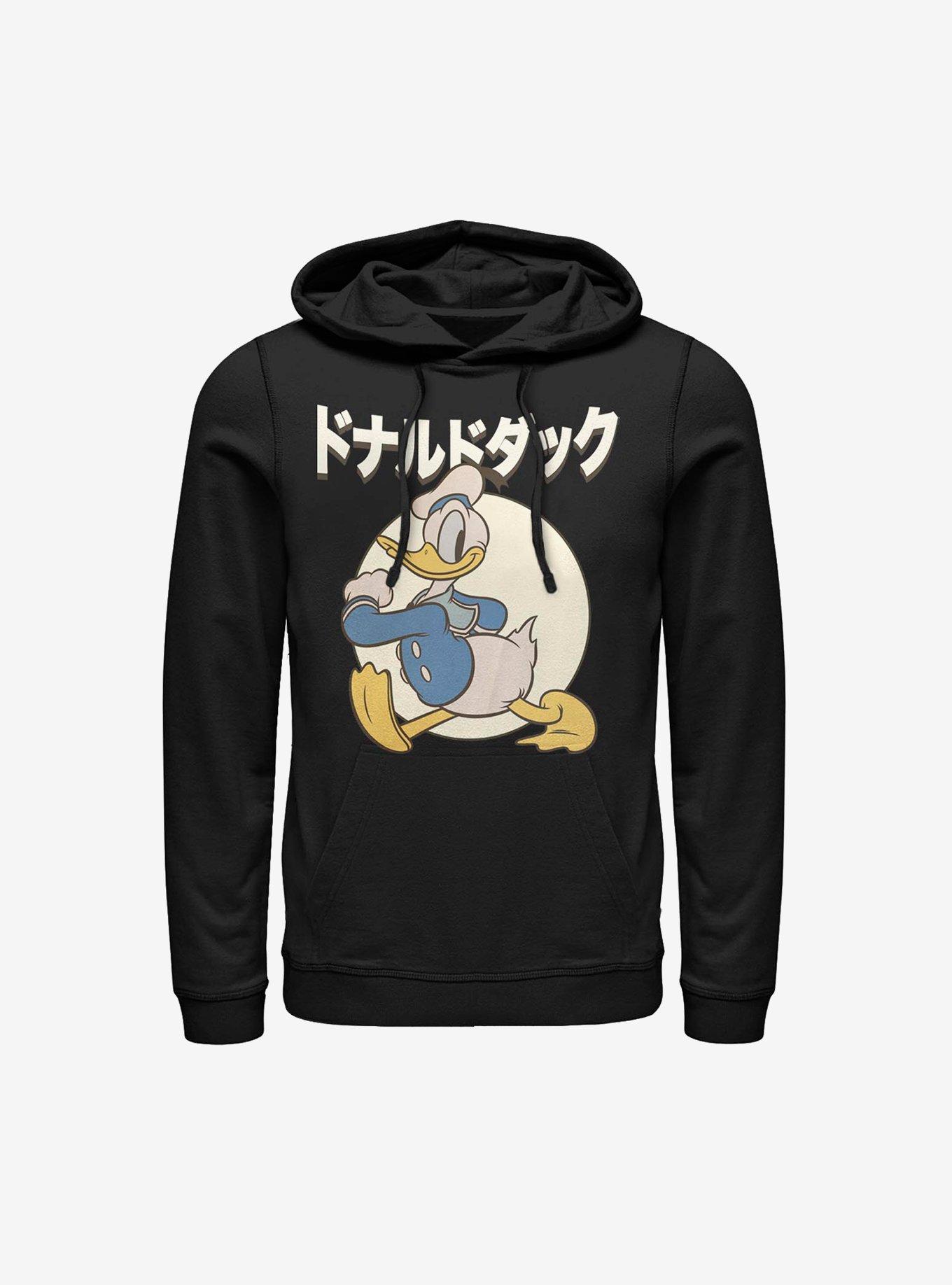 Disney Donald Duck Japanese Text Hoodie, , hi-res