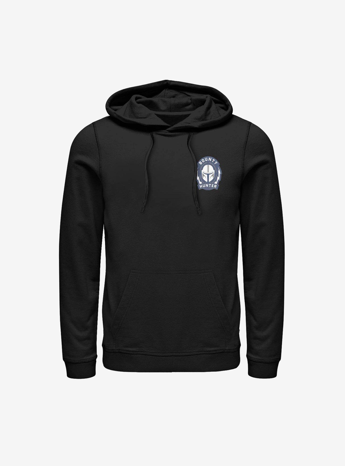 Star Wars The Mandalorian Bounty Hunter Logo Hoodie, BLACK, hi-res